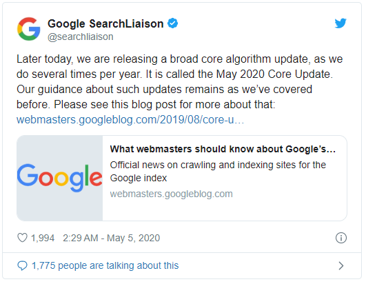 Google May Update